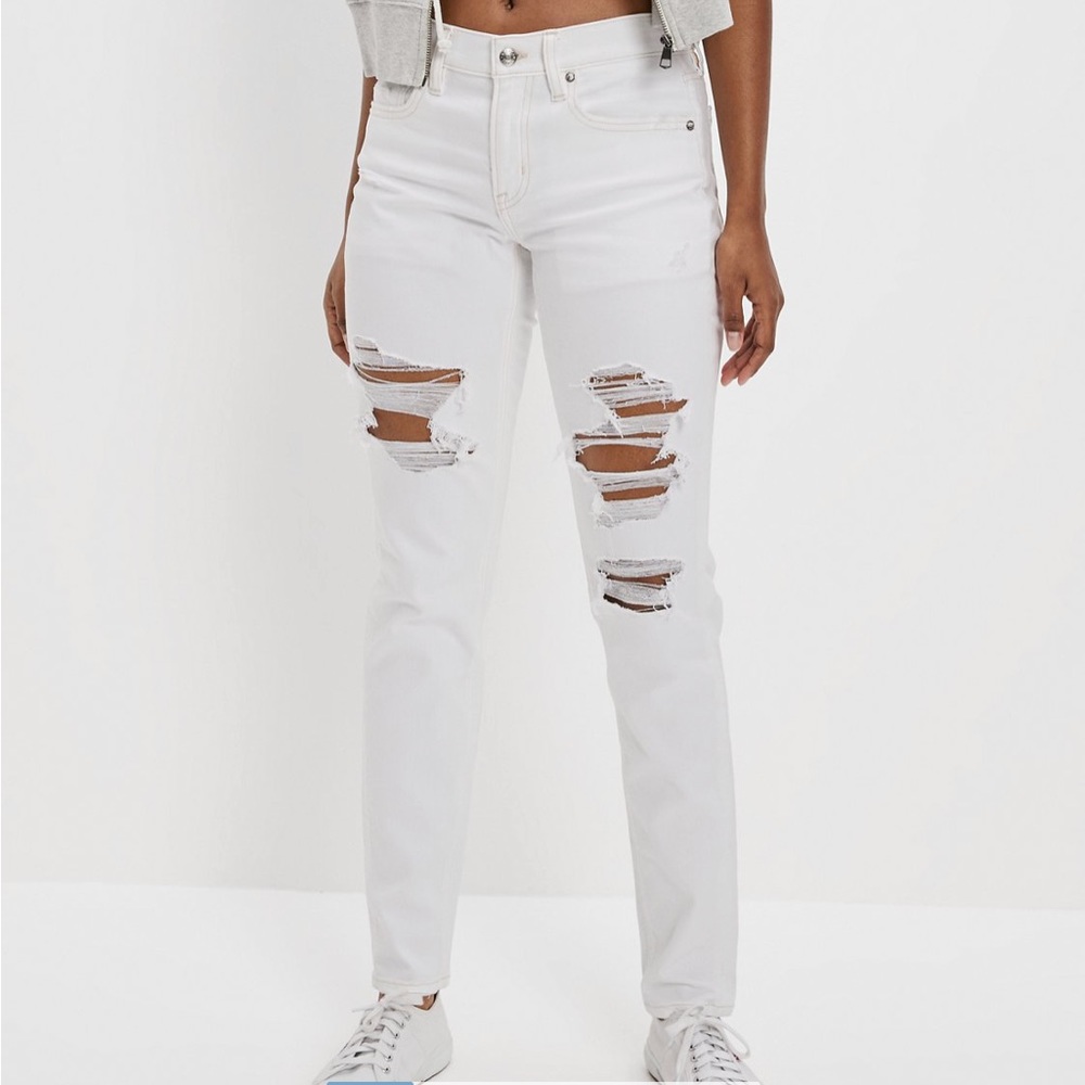 american eagle white jeans